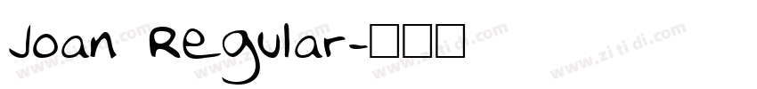 Joan Regular字体转换